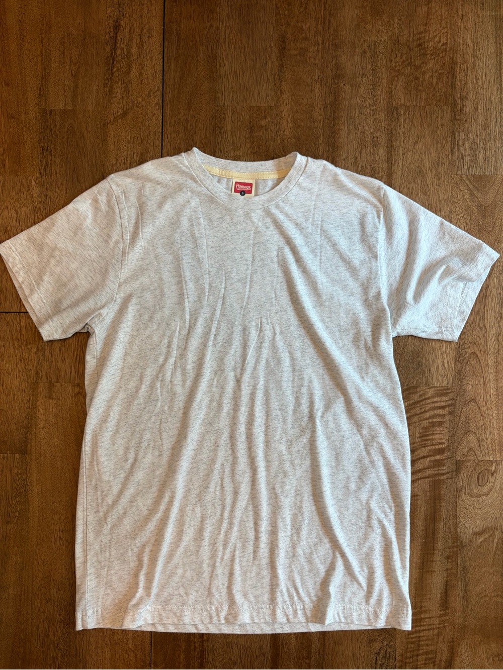 HOMAGE Unisex Heather Gray Short Sleeve Crew Tee
